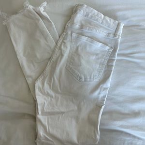 White Topshop Jamie Jeans